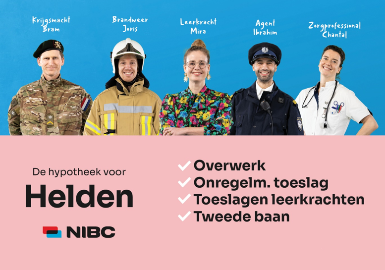 NIBC Hypotheek vitale beroepen